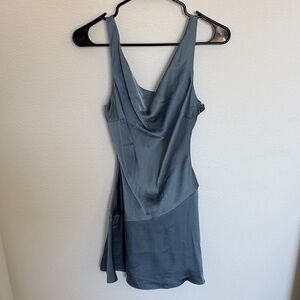 wild fable Slate Blue Mini Slip Dress